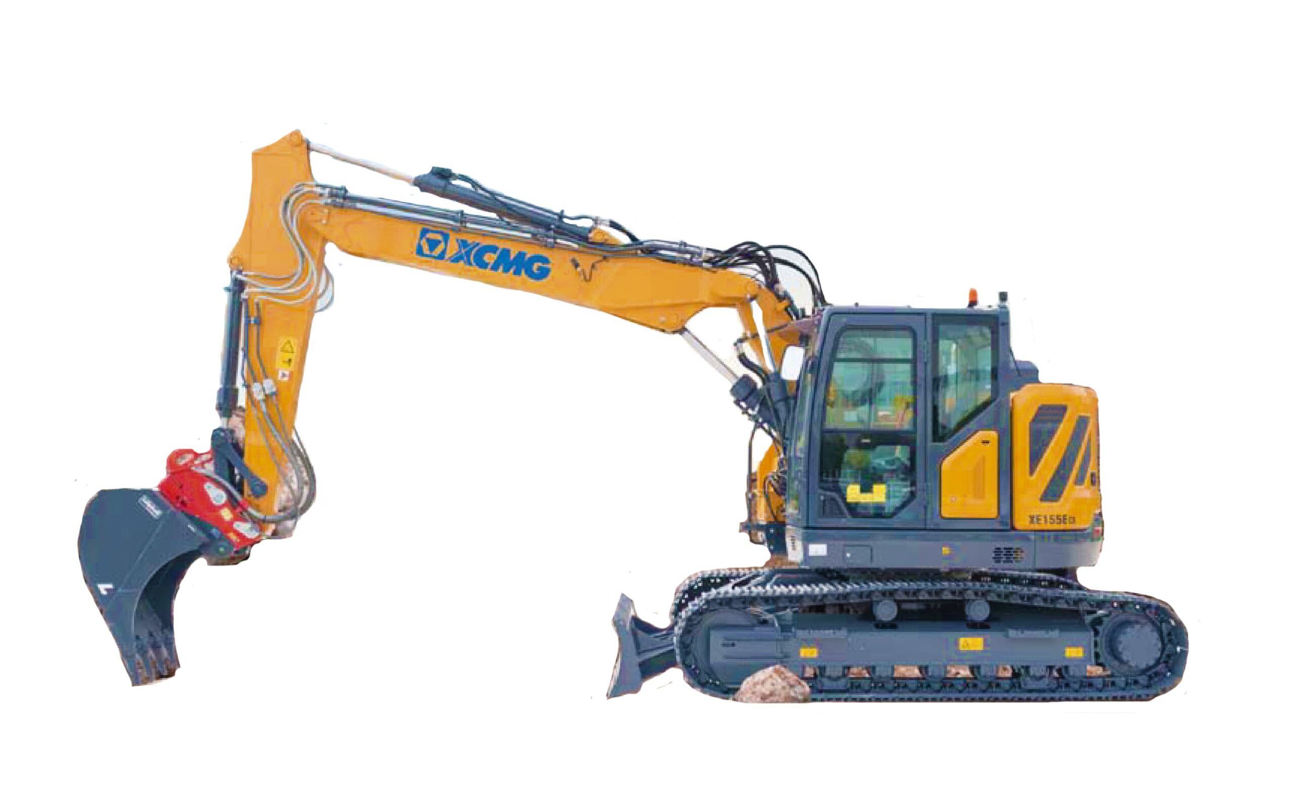XCMG XE155ECR mit Kabine und zweiteiligem Ausleger
