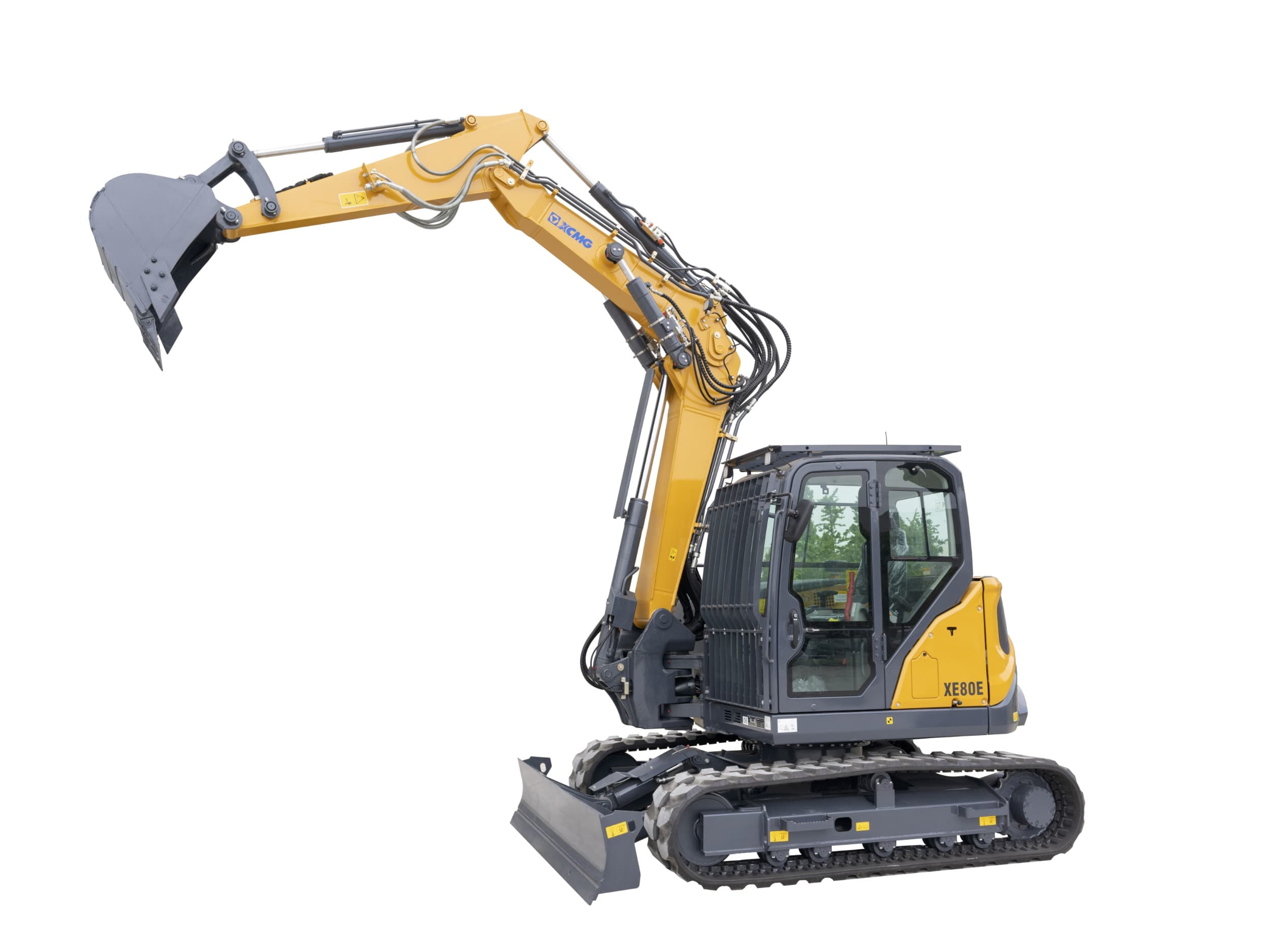 XCMG XE80E mit Kabine und zweiteiligem Ausleger