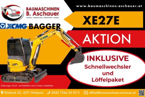 SET AKTION - XCMG XE27E mit Kabine