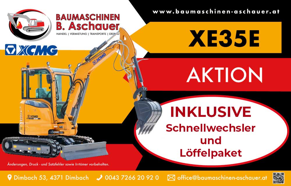 SET AKTION - XCMG XE35E mit Kabine